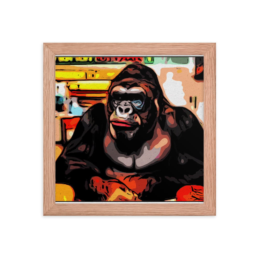 ZEN EXP - Hungry-Rilla Framed photo paper poster