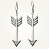Arrow Earrings, Sterling Silver