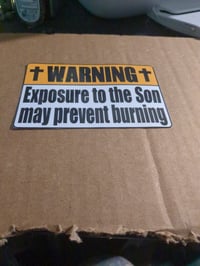 Image 2 of + WARNING +  BUMPER STICKERS 