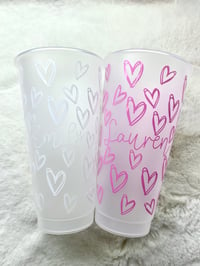 Image 2 of Doodle Hearts Cold Cup