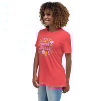 Image 12 of Women's Relaxed T-Shirt, Super Nurse Flower Power Tee