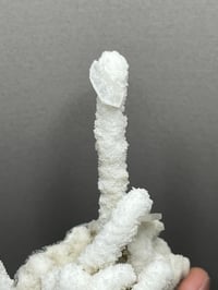 Image 5 of Quartz Stalagmite Coated With Aragonite & Clear Rhombohedral Calcite #2440