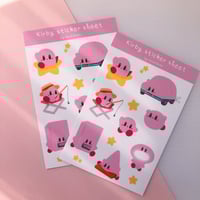 Round Pink Guy Sticker Sheet (matte finish)