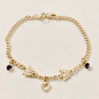 Image 2 of Butterfly Heart Bracelet