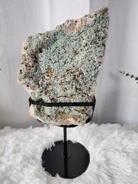 Image 4 of 4.4lb Pink Amethyst Agate Crystal Slab with Custom Stand