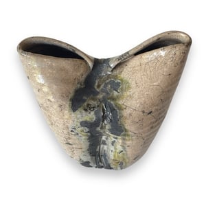 Image of PINCHED TOP RAKU VASE