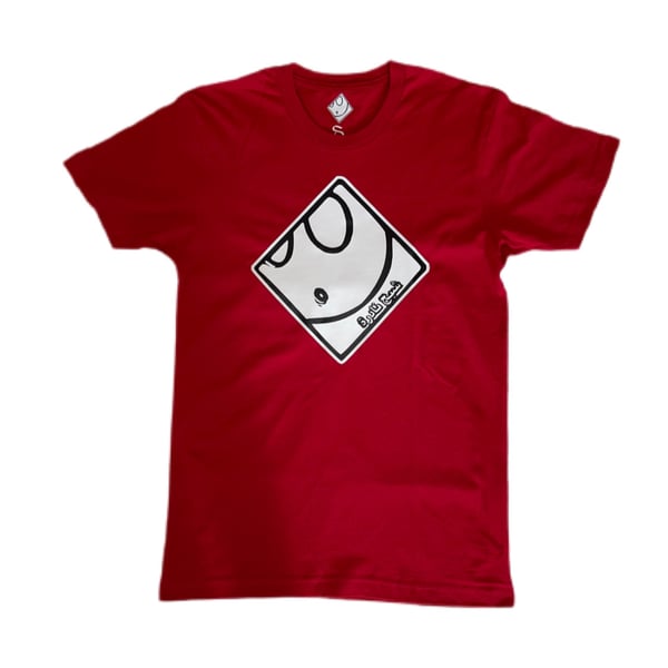 Image of Ghost Tee in Cherry Red/Black/White