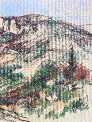Image of VINTAGE DUTCH DRAWING: LANDSCAPE #1