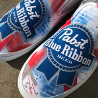 Image 2 of Freestyle Pabst Blue Ribbon Custom Vans 