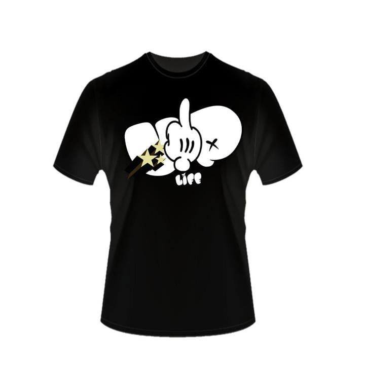 Image of Up Life Middle Finger Logo T-Shirt