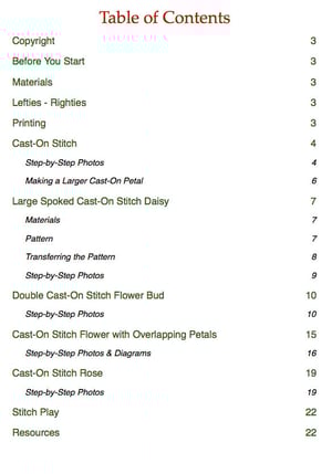 Image of Cast-On & Double Cast-On Stitch Printable