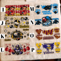 Image 3 of UV DTF NFL Football Tumbler Wraps