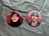 Danny & Jed reflective buttons