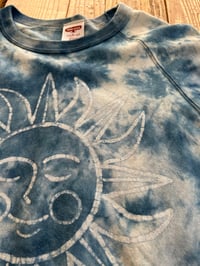 Image 4 of [ Ready to Ship ] Sun&moon indigo tie-dye Batik T