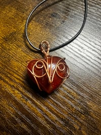 Image 2 of Carnelian Owl Heart