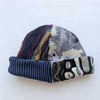 Image 1 of Upcycled Reversible Beanie Cotton Blend 9