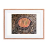 Image 1 of Framed poster of Inferno's Gaze