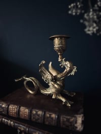 Image 2 of Magnifique bougeoir chimère, bronze massif. Époque Napoléon III