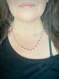 Image 4 of baroque pearl and imperial topaz necklace