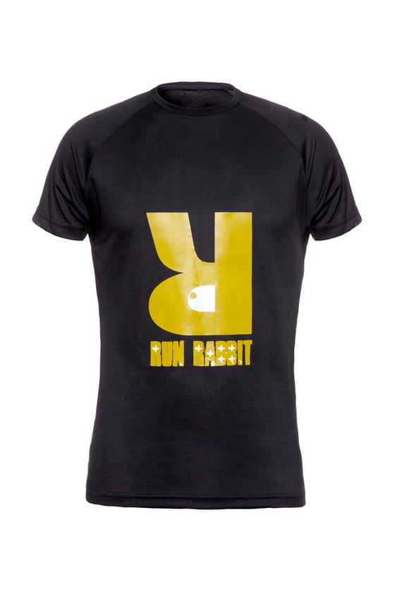 Image of Run Rabbit Logo Tee - Black