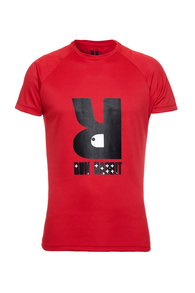 Run Rabbit Logo Tee - Red / Run Rabbit Apparel