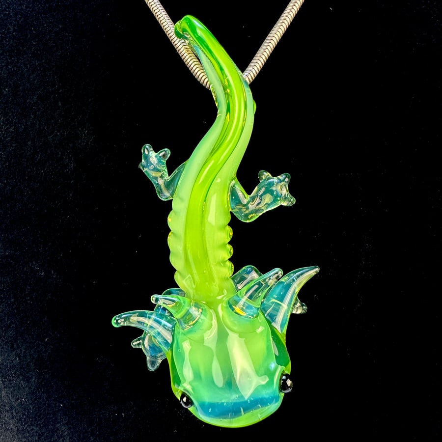 Image of  Ion over  Aquamania V2 Axolotl pendant 