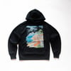 HOODIE "𝓟asar 𝓗aciendo 𝓒aminos," BLACK 