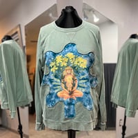 Image 4 of Mint Daisy Cutout Pullover