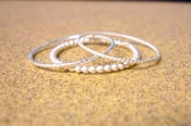 Image of Sterling silver stacking ring set