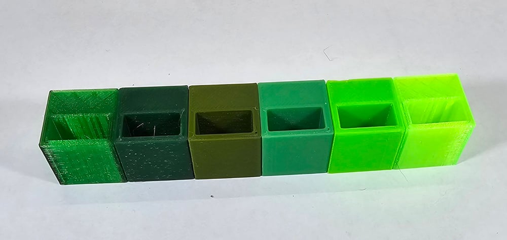 3d Printing Colors Available