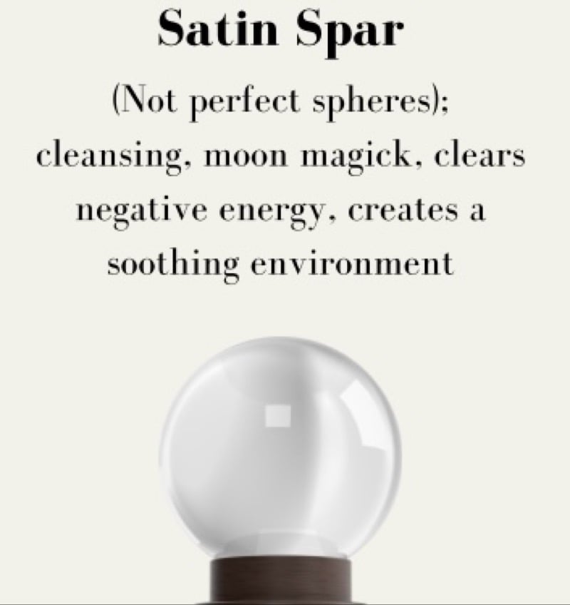 Selenite Semi-Spheres