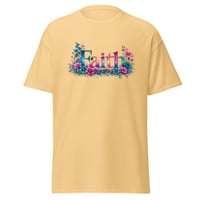 Image 2 of Unisex classic tee, Faith Floral Tee Shirt Inspiritational