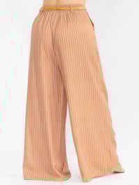Image 3 of Rust Orange Palazzo Stripe Pant