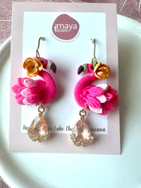 Flamingo Clay Earrings