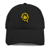 Image 1 of ABSRRD Hat - Distressed & Embroidered Smiley