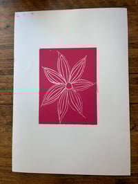 Image 3 of Abstract Linoprint Flower