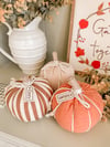 SALE! Fabric Pumpkins ( Set or Singles )