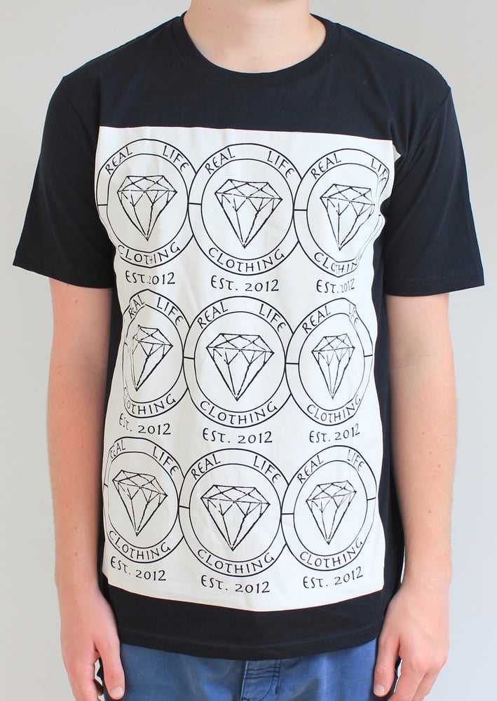 Image of Real Life Clothing Logo Tee - Black