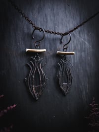 Image 4 of pod hangers (can be earrings for non-sensitive ears)