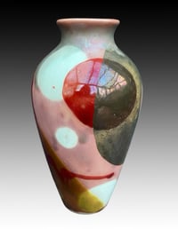 Image 1 of Abstract design reduction lustre vase - 