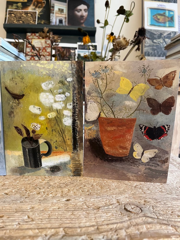 Image of Flowers and animals card pack. 