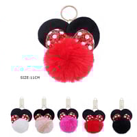 POM POM KEY CHAINS-12ct