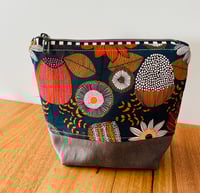 Image 1 of Fabric Zipper Pouch - Banksia Garden 