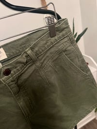 Image 2 of Target green denim shorts