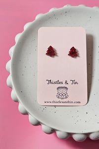 Image 6 of Teeny Tiny Christmas Tree Studs - SKU 427