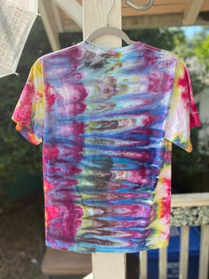 Image of SMALL Godzilla Be Gay Do Crime Tie Dye Shirt 