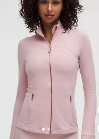 Bbl jacket pink with bronze zipper long