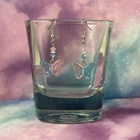 Image 5 of Sparkle Butterfly Earrings