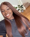 13x4 Chestnut Brown Straight Wig 