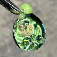 Image 5 of Leafy 420 pendant with Cubic Zirconia